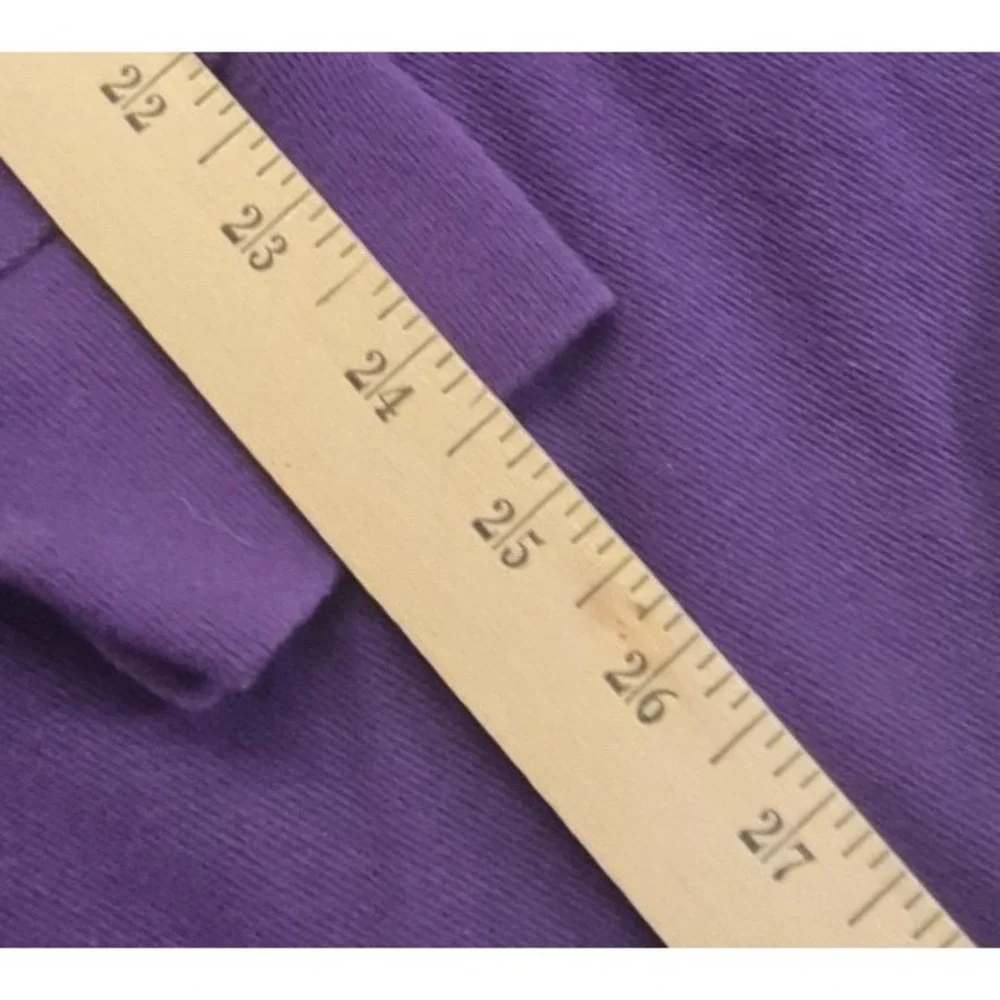 Polo Ralph Lauren men's long sleeve purple polo shirt 100% Cotton pullover logo